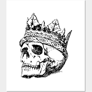 King Crown Skull Posters and Art